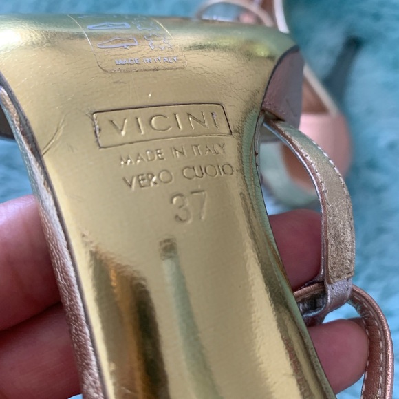 Giuseppe Zanetti Desigh metallic tricolor Heel sandals - Picture 7 of 13